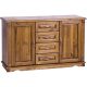 Möbelstar CLA 132 - 2 door 4 drawer stained pine dresser