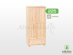   Möbelstar 225 - 2 door 1 drawer plain pine wardrobe (with divider)