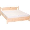 Möbelstar 326G - plain pine bed frame with gas spring storage 160x200 cm