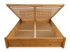 Möbelstar 348G - plain pine bed frame with gas spring storage 180x200 cm