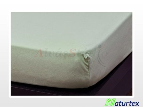 Naturtex Jersey fitted bed sheet - light green 90-100x200 cm