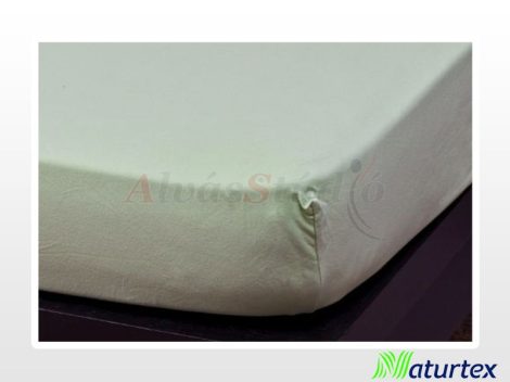 Naturtex Jersey fitted bed sheet - light green 140-160x200 cm
