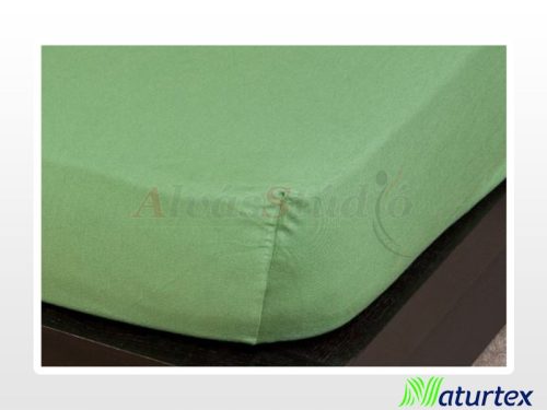 Naturtex Jersey fitted bed sheet - oil green 180-200x200 cm