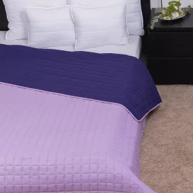   Naturtex Laura microfiber ágytakaró - lila-világoslila 235x250 cm