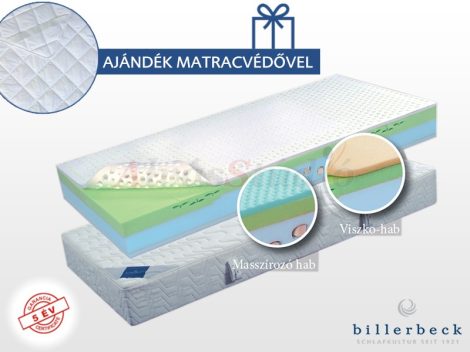 Billerbeck Davos matrac  80x200 cm öntött latex kényelmi réteggel