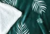 Naturtex pléd sherpa leveles zöld-fehér 150x200 cm