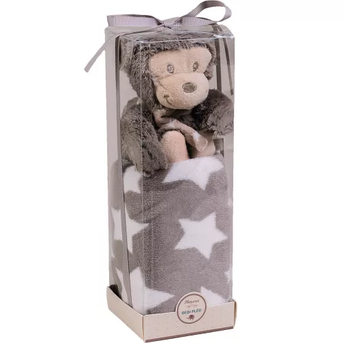 Naturtex Baby Design pléd - majmos plüssel