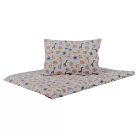   Naturtex 2 részes pamut ágynemű 90x130/40x50 cm Bébi állatkák