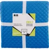 Naturtex Emily microfiber ágytakaró - fehér-kék kockás 235x250 cm
