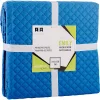 Naturtex Emily microfiber ágytakaró - fehér-kék kockás 235x250 cm