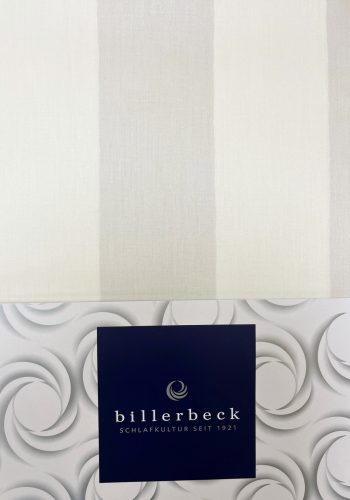 Billerbeck Bianka 3-piece cotton-satin bed linen set - blue-grey-black check