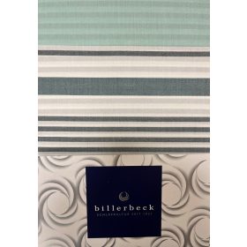   Billerbeck Bianka 3-piece cotton-satin bed linen set - blue-grey-black check
