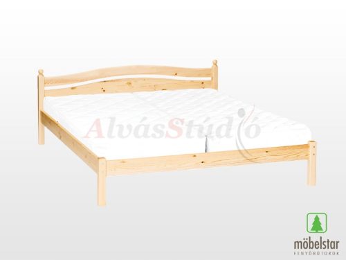 Möbelstar 304 - plain pine bed frame 140x200 cm
