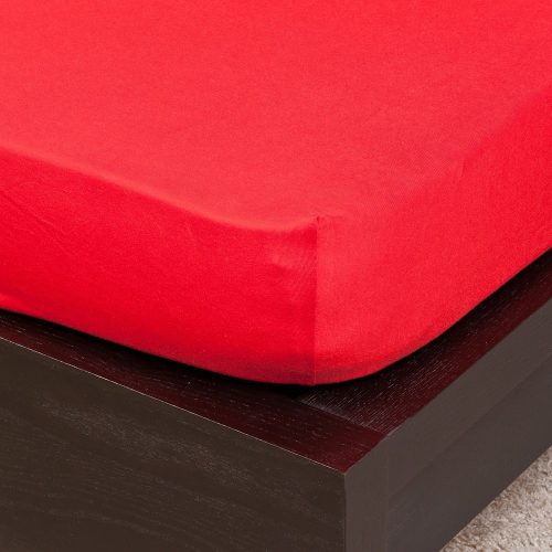 Naturtex Jersey fitted bed sheet - red 140-160x200 cm