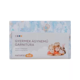   Naturtex 2 részes pamut ágynemű 90x130/40x50 cm Kék macis