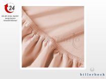   Billerbeck Rebeka Jersey gumis lepedő Epres krémes  90-100x200 cm