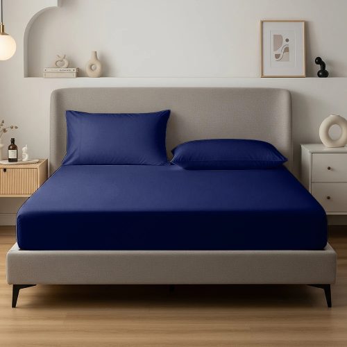 Alvásstúdió Jersey gumis lepedő Marine 70x140 cm