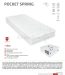 Best Dream Pocket Spring mattress 200x220 cm + FREE MEMORY PILLOW
