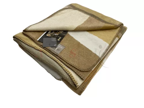Biederlack Trend Collection drapp-barna hullámos pléd