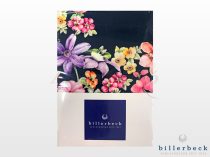   Billerbeck Bianka 3 részes pamut-szatén ágyneműhuzat - fekete virágos