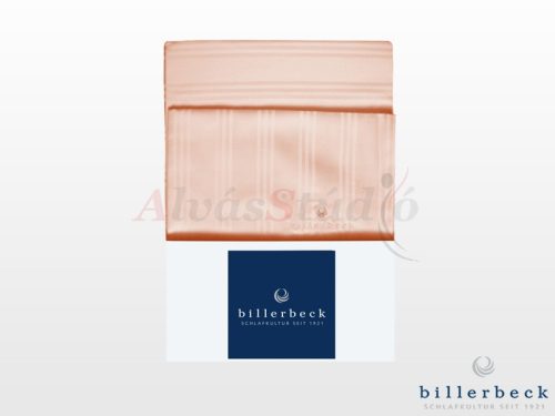 Billerbeck Réka 3-piece cotton-satin bed linen set - peach