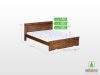 Möbelstar CLA 180 - stained pine bed frame 180x200 cm DISPLAY PIECE