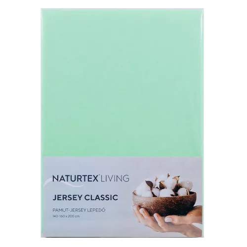 Naturtex Jersey gumis lepedő Teal 140-160x200 cm