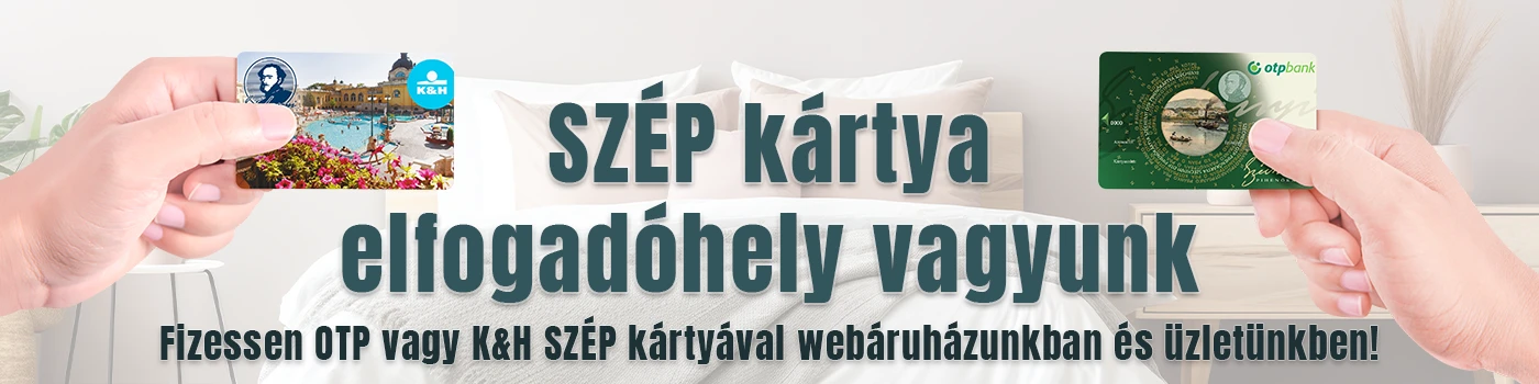 OTP és K&H SZÉP kártya elfogadás