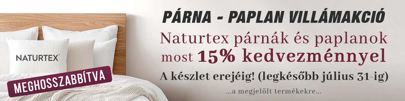 Naturtex Párna- Paplan Villámakció
