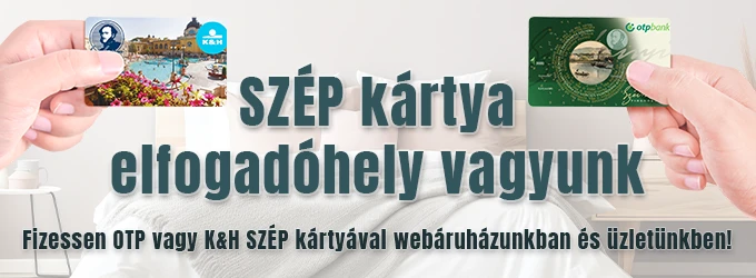 OTP és K&H SZÉP kártya elfogadás